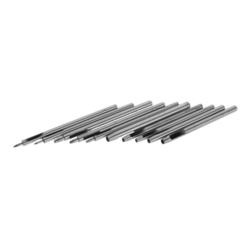 Tofficu 10 Stück Teiliges Lederlochstanzer aus Stahl Vielseitig Einsetzbar für Leder Canvas Papier und Gummi Stabile Konstruktion Verschiedene Runde Lochgrößen für Gürtel Uhrenarmbänder Tofficu 10 Stück Teiliges Lederlochstanzer aus Stahl Vielseitig Einsetzbar für Leder Canvas Papier und Gummi Stabile Konstruktion Verschiedene Runde Lochgrößen für Gürtel Uhrenarmbänder von Tofficu