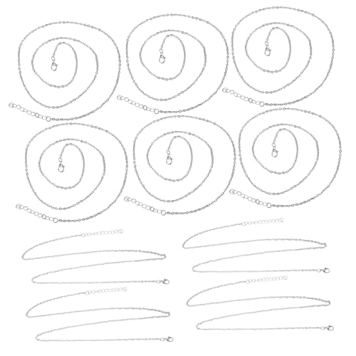 Tofficu 10 Stück Teiliges Metallkettenset mit Verschluss Langlebige Schmuckketten für DIY Halsketten Armbänder Fußkettchen Bequemes Tragegefühl Vielseitig für Damen und Bastler Tofficu 10 Stück Teiliges Metallkettenset mit Verschluss Langlebige Schmuckketten für DIY Halsketten Armbänder Fußkettchen Bequemes Tragegefühl Vielseitig für Damen und Bastler von Tofficu