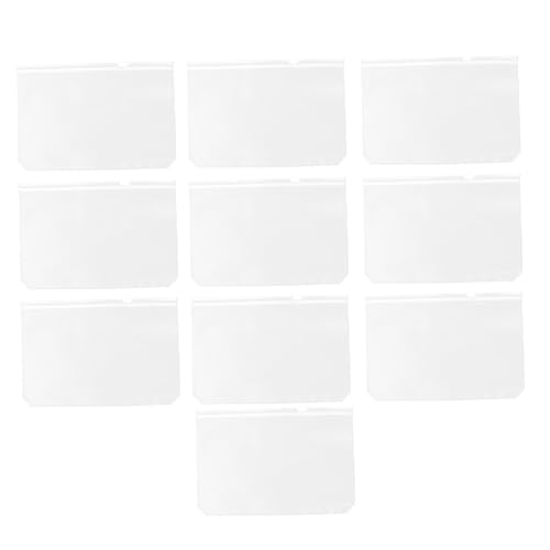 Tofficu 10 Stück Teiliges Pvc zipper aufbewahrungsset Transparente Abheftbare Dokumententaschen Reißfeste Sichtbare Ordnerbeutel für Büro Heimorganisation von Tofficu