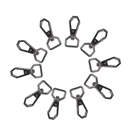 Tofficu 10 Stück Teiliges Schlüsselanhänger mit Schwenkbarem Karabiner aus Langlebiger Legierung Unisex Handtaschen Zubehör Praktische und Schlüsselringe für Alltag und von Tofficu