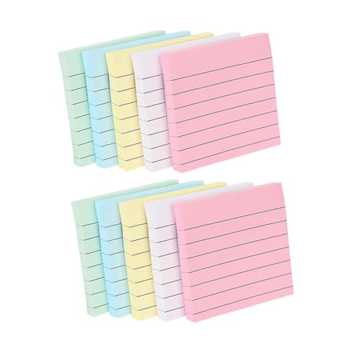 Tofficu 10 Stück Teiliges Selbstklebender Liniert Haftender Notizblöcke in Pastellfarben Portable Wiederablösbar für Büro Schule und Zuhause Vielseitig Einsetzbar Glatten Oberflächen Tofficu 10 Stück Teiliges Selbstklebender Liniert Haftender Notizblöcke in Pastellfarben Portable Wiederablösbar für Büro Schule und Zuhause Vielseitig Einsetzbar Glatten Oberflächen von Tofficu