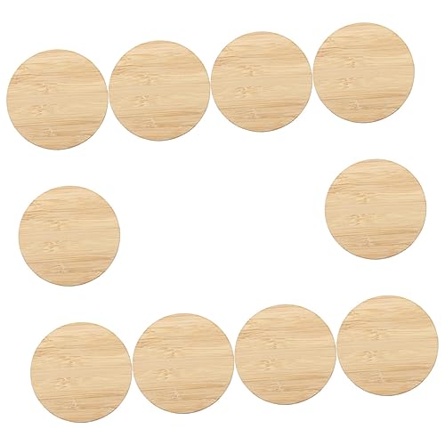 Tofficu 10 Stück Teiliges Unvollendete Bambus Holzscheiben Rund Glatte Kanten Kratzfest Diy Bastelmaterial für Malen Dekoration Kreative Handarbeit Tofficu 10 Stück Teiliges Unvollendete Bambus Holzscheiben Rund Glatte Kanten Kratzfest Diy Bastelmaterial für Malen Dekoration Kreative Handarbeit von Tofficu