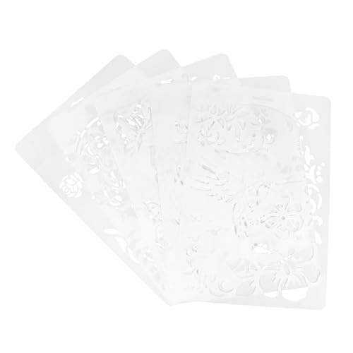 Tofficu 10 Stück Teiliges Zeichenschablonen Weißem PP Wiederverwendbar Glatte Oberfläche Waschbar für DIY Malvorlagen Kreative Bastelprojekte Geschenk für Erwachsene Fördert Kreativität Tofficu 10 Stück Teiliges Zeichenschablonen Weißem PP Wiederverwendbar Glatte Oberfläche Waschbar für DIY Malvorlagen Kreative Bastelprojekte Geschenk für Erwachsene Fördert Kreativität von Tofficu