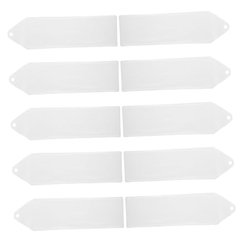Tofficu 10 Stück Transparente Lesezeichenhülle Die Etikett Breakaway Lanyard klare Lesezeichen PVC Lesezeichen Schutz Lesezeichen Schutzfolie Lesezeichen-Zubehör Leichte Lesezeichenanzeige von Tofficu