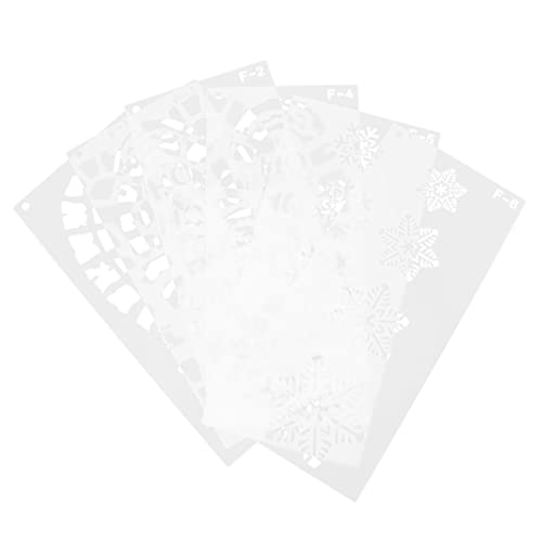 Tofficu 10 Stück Weihnachtsvorlage Schnee Winterdeko Dekoration Weihnachtsschablonen Wiederverwendbar Party Stichworte Weihnachtliche Tischdeko Schablonen Aushöhlen Plastik Weiß Tofficu 10 Stück Weihnachtsvorlage Schnee Winterdeko Dekoration Weihnachtsschablonen Wiederverwendbar Party Stichworte Weihnachtliche Tischdeko Schablonen Aushöhlen Plastik Weiß von Tofficu