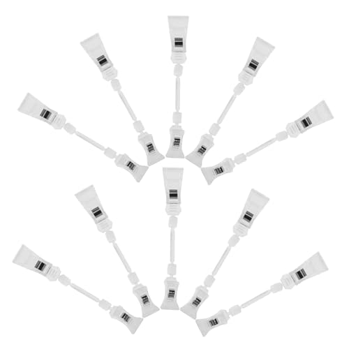 Tofficu 10 Stück Werbeclip Plattenständer Kippen Verkäufer Stall Zeichen Produkt Inhaber Lanyard -kartenhalter Markt Schild Lanyards Regal Etiketten Preise Stand Bolzen Plastik Transparent Tofficu 10 Stück Werbeclip Plattenständer Kippen Verkäufer Stall Zeichen Produkt Inhaber Lanyard -kartenhalter Markt Schild Lanyards Regal Etiketten Preise Stand Bolzen Plastik Transparent von Tofficu