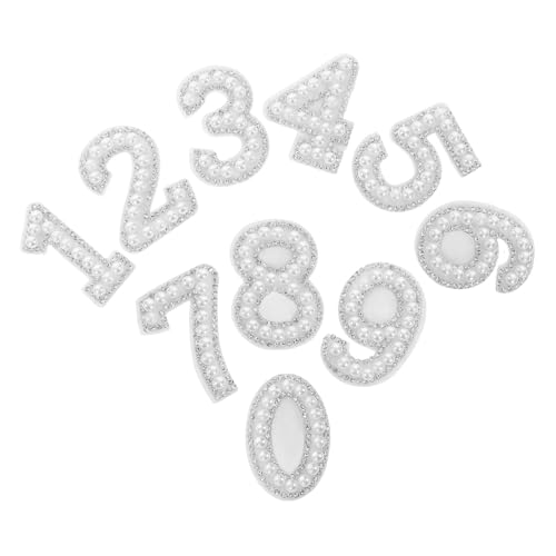 Tofficu 10 Stück Zahlenpatches Aus Kunstperlen, 0–9 Zahlen, Zum Aufnähen, Applikationen, Stickereien, Aufkleber Für Kleidung, Hemden, Mäntel, Rucksäcke, Hüte, Jeans Tofficu 10 Stück Zahlenpatches Aus Kunstperlen, 0–9 Zahlen, Zum Aufnähen, Applikationen, Stickereien, Aufkleber Für Kleidung, Hemden, Mäntel, Rucksäcke, Hüte, Jeans von Tofficu