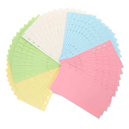 Tofficu Nachfüllpapier für Lose Blätter 100 Blatt für Planer Tagebuch Ordner Blanko 50 Blatt/buch von Tofficu