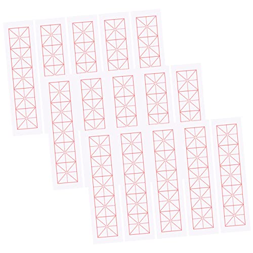 Tofficu 100 Blatt Kalligraphie Übungspapier Reispapier für Anfänger Karos für Kalligraphie Übungen Leicht und Tragbar Perfektes Schreibzubehör für Schule und Zuhause von Tofficu
