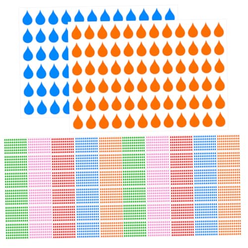 Tofficu 100 Blatt Teiliges Teardrop Index Aufkleber aus Kupferdruckpapier Schreibbare Haftende Binder-tabs in Rot Hellgrün Blau Orange Vielseitig für Planer Notizbücher Scrapbooking und Tofficu 100 Blatt Teiliges Teardrop Index Aufkleber aus Kupferdruckpapier Schreibbare Haftende Binder-tabs in Rot Hellgrün Blau Orange Vielseitig für Planer Notizbücher Scrapbooking und von Tofficu
