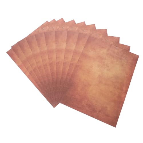 Tofficu 100 Blatt Vintage-Kompositionspapier Vintage Briefpapier Pergament Und retro dickes papier Vintage-Briefpapier Schreibutensilien Schreibwaren doppeltes Offsetpapier Dark Brown Tofficu 100 Blatt Vintage-Kompositionspapier Vintage Briefpapier Pergament Und retro dickes papier Vintage-Briefpapier Schreibutensilien Schreibwaren doppeltes Offsetpapier Dark Brown von Tofficu