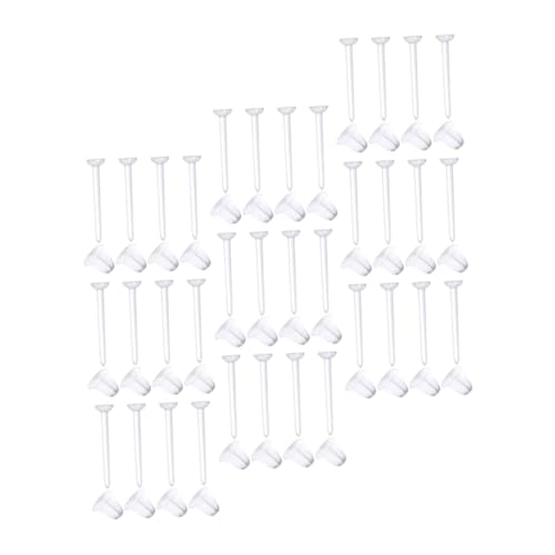 Tofficu 100 Paare Transparente Ohrring Verschlüsse aus Leichtem Kunststoff Langlebige DIY Schmuckzubehör Einfache Ohrstecker Stopper für Sichere Befestigung Geeignet für von Tofficu