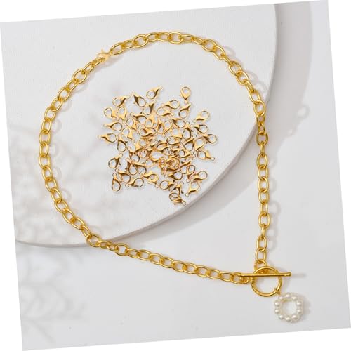 Tofficu 100 Sätze Teiliges DIY Schmuck Karabinerverschluss Goldfarbene Verbindungselemente Leicht Langlebig Einfach zu Verwenden für Halsketten Armbänder und Schmuckherstellung Tofficu 100 Sätze Teiliges DIY Schmuck Karabinerverschluss Goldfarbene Verbindungselemente Leicht Langlebig Einfach zu Verwenden für Halsketten Armbänder und Schmuckherstellung von Tofficu