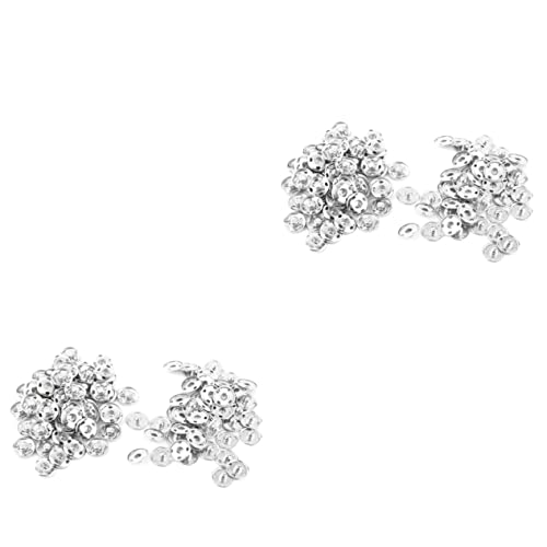Tofficu 100 Sets Messing-metall-druckknöpfe 2-teilig Runde Druckknöpfe Knöpfe Zum Nähen Basteln Zubehör Silber 17 Mm von Tofficu