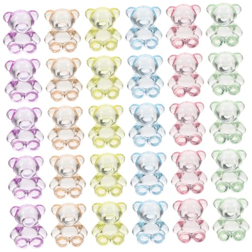 Tofficu 100 Stück Acryl Bären Perlen Schmuckdekoration DIY Bastelperlen für Armbänder Halsketten Haarbänder Vielseitige Langlebige Bären Charms für Kreatives Auffädeln Tofficu 100 Stück Acryl Bären Perlen Schmuckdekoration DIY Bastelperlen für Armbänder Halsketten Haarbänder Vielseitige Langlebige Bären Charms für Kreatives Auffädeln von Tofficu