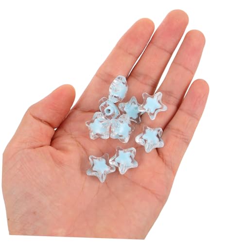 Tofficu 100 Stück Acryl Sternperlen für Schmuckherstellung Leichte Hautfreundliche DIY Charms Vielseitig für Armbänder Halsketten Ohrringe Bunte Spacer Perlen für Kreative Bastelprojekte von Tofficu