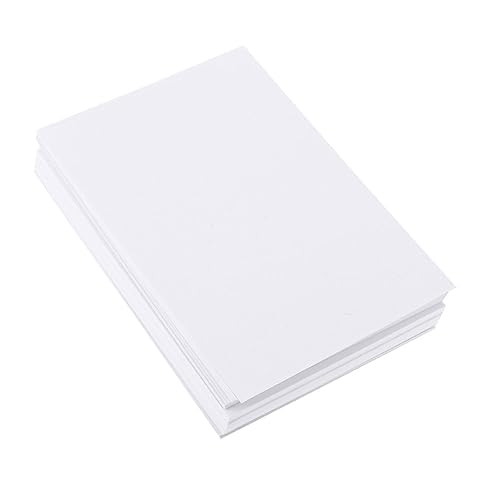 Tofficu 100 Stück Aquarellpapier Glatte Oberfläche Säurefrei Dickes Künstlerpapier für Zeichnen Skizzieren Malen Geeignet für Anfänger und Profis von Tofficu