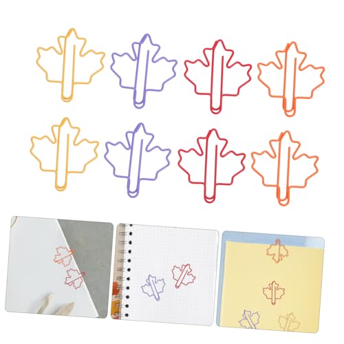 Tofficu 100 Stück Bunte Maple Leaf Büroklammern Robuste Papierclips als Lesezeichen und Dokumentenhalter Vielseitige Organizer für Schule Büro und Kreative Projekte für Schüler und Frauen Tofficu 100 Stück Bunte Maple Leaf Büroklammern Robuste Papierclips als Lesezeichen und Dokumentenhalter Vielseitige Organizer für Schule Büro und Kreative Projekte für Schüler und Frauen von Tofficu