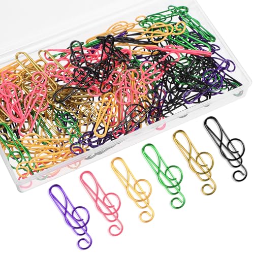 Tofficu 100 Stück Bunte Noten Büroklammern Metallklammern in Musiknotenform Stabile Kleine Büroklammern für Dokumente Fotos Schule und Büro Langlebig und Vielseitig Zufällige Farbe Tofficu 100 Stück Bunte Noten Büroklammern Metallklammern in Musiknotenform Stabile Kleine Büroklammern für Dokumente Fotos Schule und Büro Langlebig und Vielseitig Zufällige Farbe von Tofficu