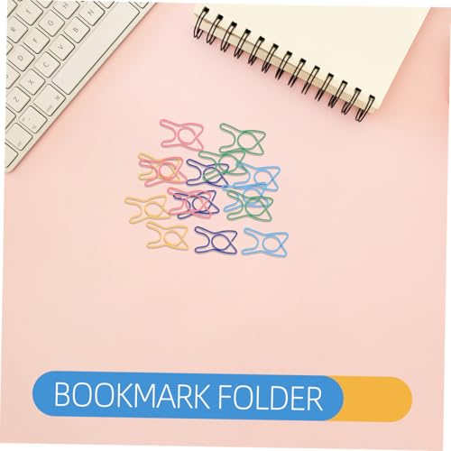 Tofficu 100 Stück Bunte Zahnförmige Papierklammern Kleine Farbenfrohe Büroklammern als Seitenmarker und Organizer für Schule Büro Scrapbooking und Kreative Bastelprojekte von Tofficu