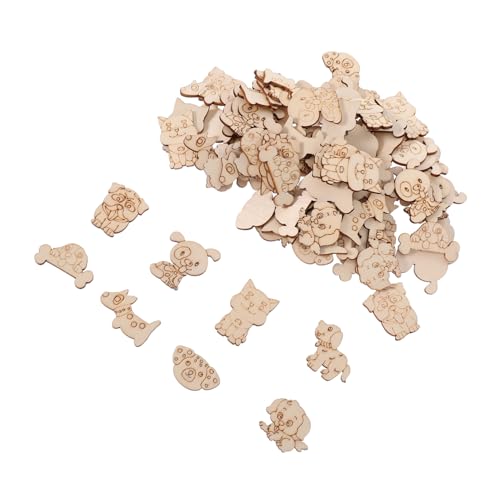 Tofficu 100 Stück DIY Holzscheiben Haustier Hund Form Unbehandelte Holzplättchen zum Bemalen Basteln Dekoration Streudeko Kinderparty Handarbeit Tofficu 100 Stück DIY Holzscheiben Haustier Hund Form Unbehandelte Holzplättchen zum Bemalen Basteln Dekoration Streudeko Kinderparty Handarbeit von Tofficu