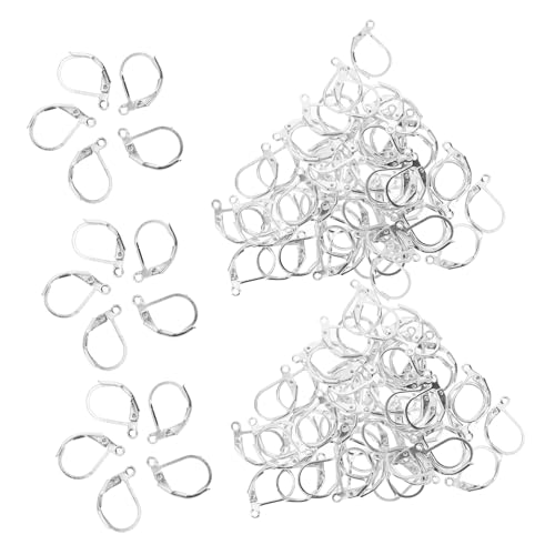 Tofficu 100 Stück Französischer Ohrhaken ohrring verschluss ohrring zubehör Creolen für Damen Schmuck machen Reifen Komponente zum Finden von Ohrringen Ohrringe aus Metall Kupfer Silver Tofficu 100 Stück Französischer Ohrhaken ohrring verschluss ohrring zubehör Creolen für Damen Schmuck machen Reifen Komponente zum Finden von Ohrringen Ohrringe aus Metall Kupfer Silver von Tofficu
