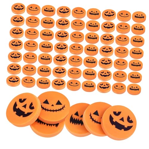 Tofficu 100 Stück Halloween Radiergummis Kürbisförmige Radiergummis für Schulbedarf Mischpack mit Verschiedenen Kürbisformen Schonend zu Papier als Partygeschenke und Dekorationen Tofficu 100 Stück Halloween Radiergummis Kürbisförmige Radiergummis für Schulbedarf Mischpack mit Verschiedenen Kürbisformen Schonend zu Papier als Partygeschenke und Dekorationen von Tofficu