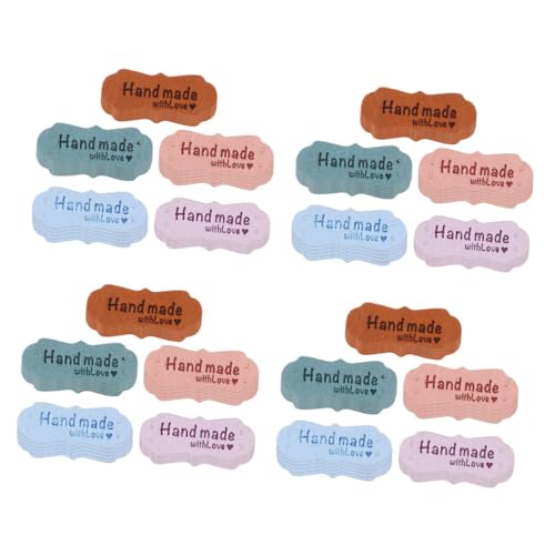 Tofficu 100 Stück Handgeprägte Zweilochige Mikrofaser Suede Labels zum Aufnähen Kleidung für DIY Schmuck Hüte Taschen Stilvolle Bekleidungsdekoration Tofficu 100 Stück Handgeprägte Zweilochige Mikrofaser Suede Labels zum Aufnähen Kleidung für DIY Schmuck Hüte Taschen Stilvolle Bekleidungsdekoration von Tofficu