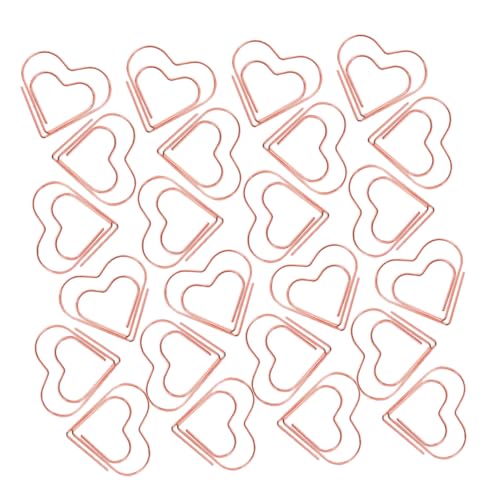 Tofficu 100 Stück Herz Büroklammern Roségold Mini Metall Clips Kleine Niedliche Paper Clips für Büro Schule und Organisation Stilvolle Dokumentenhalter Bürobedarf Tofficu 100 Stück Herz Büroklammern Roségold Mini Metall Clips Kleine Niedliche Paper Clips für Büro Schule und Organisation Stilvolle Dokumentenhalter Bürobedarf von Tofficu