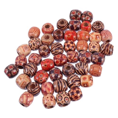 Tofficu 100 Stück Holzperlen Große DIY Schmuckherstellung Holzperlen für Armbänder Halsketten Basteln und DIY Holzschmuck Zubehör Tofficu 100 Stück Holzperlen Große DIY Schmuckherstellung Holzperlen für Armbänder Halsketten Basteln und DIY Holzschmuck Zubehör von Tofficu