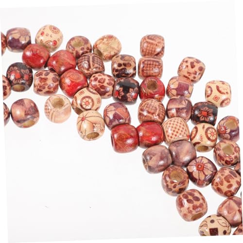 Tofficu 100 Stück Holzperlen Haarschmuck für Braids Dreadlock Accessoires Leicht Poliert Robust DIY Schmuck für Zöpfe und Bartdekor Tofficu 100 Stück Holzperlen Haarschmuck für Braids Dreadlock Accessoires Leicht Poliert Robust DIY Schmuck für Zöpfe und Bartdekor von Tofficu