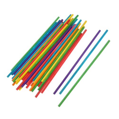Tofficu 100 Stück Holzstäbchen für DIY Bastelprojekte Musikinstrumente für Rhythmus Sticks Handliche Holzstäbchen für Kreative Dekorationen und Partys von Tofficu