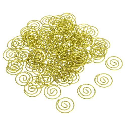 Tofficu 100 Stück Kleine Runde Metallklammern Papierclips Spiralform Büroklammern Dokumentenhalter Rutschfest für Büro und Schule Professionelle Organizer zum Sortieren von Unterlagen Tofficu 100 Stück Kleine Runde Metallklammern Papierclips Spiralform Büroklammern Dokumentenhalter Rutschfest für Büro und Schule Professionelle Organizer zum Sortieren von Unterlagen von Tofficu