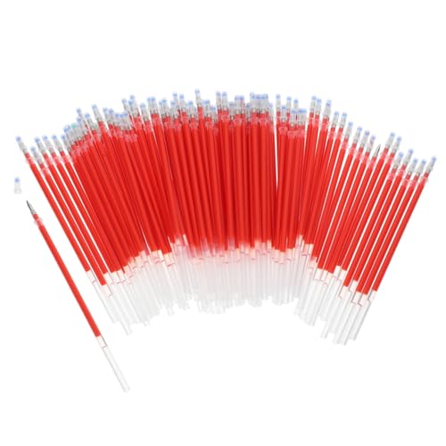 Tofficu 100 Stück Kugelschreiber Nachfüllminen Gel Pen Replacement Schreibmine Nachfüllpatronen für Büro Schule Basteln Glattes Schreiben Rot Tofficu 100 Stück Kugelschreiber Nachfüllminen Gel Pen Replacement Schreibmine Nachfüllpatronen für Büro Schule Basteln Glattes Schreiben Rot von Tofficu