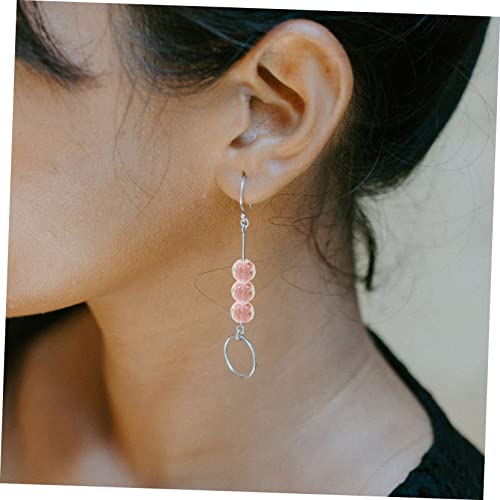 Tofficu 100 Stück Leuchtende Glasperlen Runde DIY Schmuckperlen für Armbandherstellung Basteln Lila Transparente Perlen für Handgemachte Accessoires von Tofficu