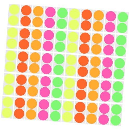 Tofficu 100 Stück Mehrfarbige Etiketten Aufkleber Selbstklebend Multifunktionale Farbige Punktaufkleber für Geschenkverpackung DIY Büro und Schule Leicht Ablösbar ohne Rückstände Tofficu 100 Stück Mehrfarbige Etiketten Aufkleber Selbstklebend Multifunktionale Farbige Punktaufkleber für Geschenkverpackung DIY Büro und Schule Leicht Ablösbar ohne Rückstände von Tofficu