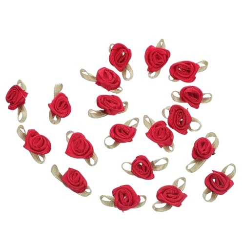 Tofficu 100 Stück Mini-Rosen Blumenornamente basteln Künstliche Bandblumen DIY -Nährosen Miniatur Rosenverzierungen Kartenherstellung von Blumen Weihnachtsschmuck Bögen Polyester Tofficu 100 Stück Mini-Rosen Blumenornamente basteln Künstliche Bandblumen DIY -Nährosen Miniatur Rosenverzierungen Kartenherstellung von Blumen Weihnachtsschmuck Bögen Polyester von Tofficu