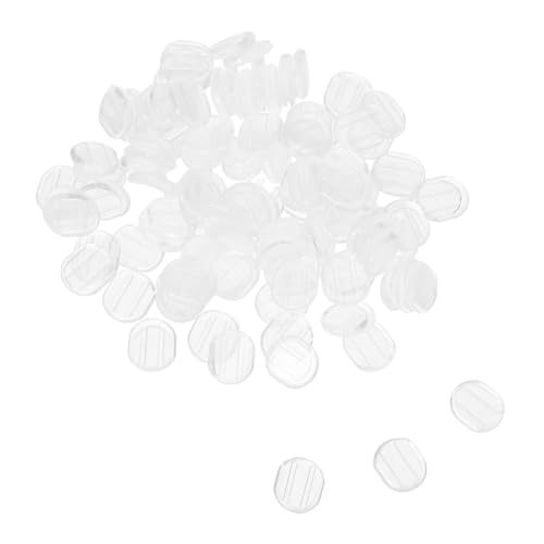 Tofficu 100 Stück Ohrclips Polster Transparent Ohrclip Kissen Komfortable Polsterung Schmerzfrei Ersatzpads Für Alltag Sport Und Party Nutzung von Tofficu