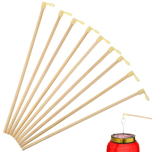 Tofficu 100 Stück Papierlaternen Bambusstangen, 28 cm Laternenstiel für Kinder, Beige Tofficu 100 Stück Papierlaternen Bambusstangen, 28 cm Laternenstiel für Kinder, Beige von Tofficu