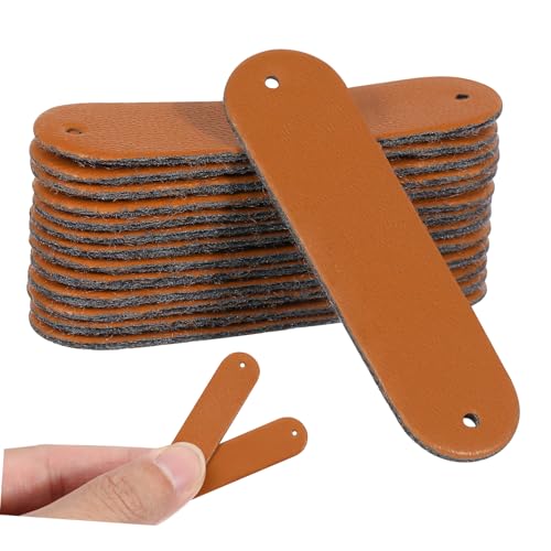 Tofficu 100 Stück Pu leder Blanko Kleidungsetiketten mit Zwei Löchern DIY Näh Bastel zubehör für Hüte Jeans Mützen Schokoladenbraun Handgefertigte Lederetiketten zum Aufnähen Tofficu 100 Stück Pu leder Blanko Kleidungsetiketten mit Zwei Löchern DIY Näh Bastel zubehör für Hüte Jeans Mützen Schokoladenbraun Handgefertigte Lederetiketten zum Aufnähen von Tofficu