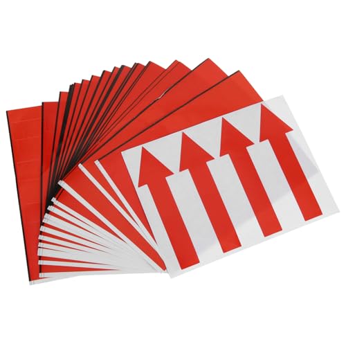 Tofficu 100 Stück Rote Pfeilaufkleber Selbstklebend Richtungspfeile Aufkleber für Klare Richtungsanzeige Warn und Sicherheitshinweise Praktische Markierungssticker für Innen und Tofficu 100 Stück Rote Pfeilaufkleber Selbstklebend Richtungspfeile Aufkleber für Klare Richtungsanzeige Warn und Sicherheitshinweise Praktische Markierungssticker für Innen und von Tofficu