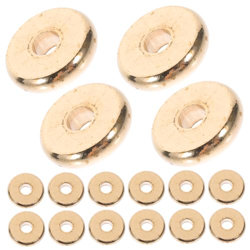 Tofficu 100 Stück Runde Flache Spacer Perlen für Diy Schmuckherstellung für Armbänder und Ohrringe ca Vielseitig Einsetzbar für Bastelprojekte Tofficu 100 Stück Runde Flache Spacer Perlen für Diy Schmuckherstellung für Armbänder und Ohrringe ca Vielseitig Einsetzbar für Bastelprojekte von Tofficu