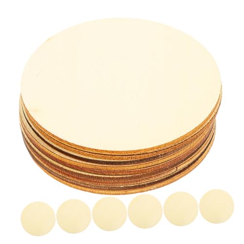 Tofficu 100 Stück Runde Holzscheiben zum Basteln Naturbelassene DIY Holzkreise für Wanddeko Schlüsselanhänger Malerei und Gravur Vielseitig Verwendbare Holzrohlinge für Kreative Tofficu 100 Stück Runde Holzscheiben zum Basteln Naturbelassene DIY Holzkreise für Wanddeko Schlüsselanhänger Malerei und Gravur Vielseitig Verwendbare Holzrohlinge für Kreative von Tofficu