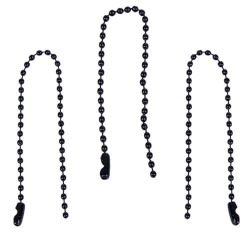 Tofficu 100 Stück Rundkugel Perlenkette mit Verbindungselementen Lackierte Bunte Aufhängekette Robust und Rostfrei Vielseitig für DIY Schmuck Dekoration und Anhänger von Tofficu