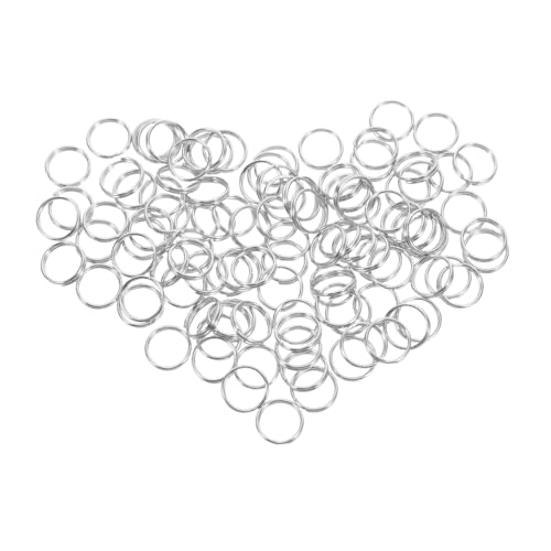 Tofficu 100 Stück Teiliges Edelstahl Schlüsselanhänger Ringe Außendurchmesser Rostfreie Glänzende Split Ringe für Schmuckherstellung DIY Bastelprojekte Stabile Silberne Biegeringe Tofficu 100 Stück Teiliges Edelstahl Schlüsselanhänger Ringe Außendurchmesser Rostfreie Glänzende Split Ringe für Schmuckherstellung DIY Bastelprojekte Stabile Silberne Biegeringe von Tofficu