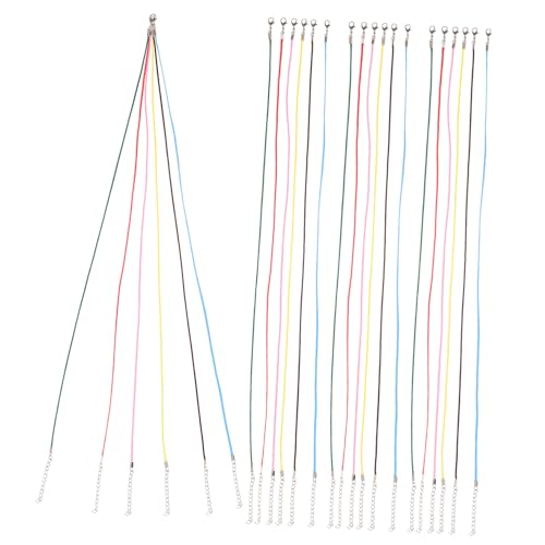 Tofficu 100 Stück Teiliges Gewachste Leder Halskettenbänder mit Robustem Karabinerverschluss Farbenfrohe Schmuckbänder für Diy Schmuckherstellung Verstellbare Lederketten für Damen und Tofficu 100 Stück Teiliges Gewachste Leder Halskettenbänder mit Robustem Karabinerverschluss Farbenfrohe Schmuckbänder für Diy Schmuckherstellung Verstellbare Lederketten für Damen und von Tofficu