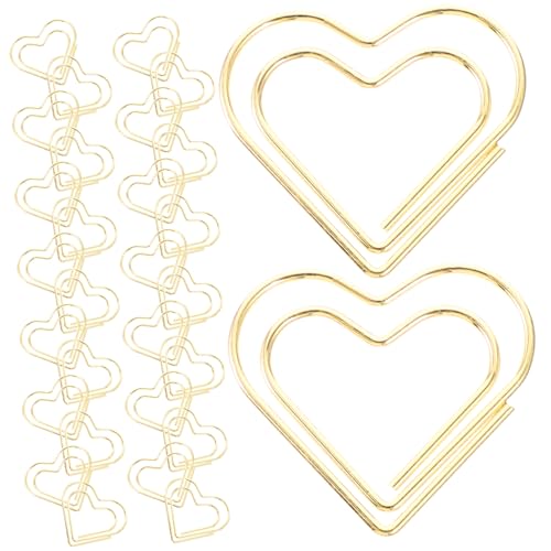 Tofficu 100 Stück Teiliges Kleine Herz Büroklammern aus Metall Dekorative Paperclips in Gold Vielseitig für Dokumente Lesezeichen Büro und Schule Kreative und Praktische Büroklammern Tofficu 100 Stück Teiliges Kleine Herz Büroklammern aus Metall Dekorative Paperclips in Gold Vielseitig für Dokumente Lesezeichen Büro und Schule Kreative und Praktische Büroklammern von Tofficu
