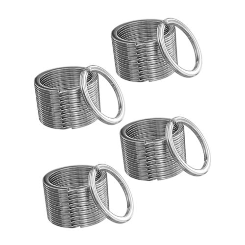 Tofficu 100 Stück Teiliges Metall Schlüsselringe Rund Robust Vielseitig für DIY Schlüsselanhänger Auto Büro Haushalt Zubehör Tofficu 100 Stück Teiliges Metall Schlüsselringe Rund Robust Vielseitig für DIY Schlüsselanhänger Auto Büro Haushalt Zubehör von Tofficu