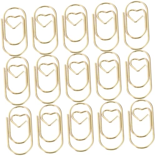 Tofficu 100 Stück Teiliges Mini Metall Büroklammern Gold Kleine Dekorative Papierklammern für Dokumente Markierungen und Bastelarbeiten Vielseitige Aktenklammern für Büro Schule und Tofficu 100 Stück Teiliges Mini Metall Büroklammern Gold Kleine Dekorative Papierklammern für Dokumente Markierungen und Bastelarbeiten Vielseitige Aktenklammern für Büro Schule und von Tofficu