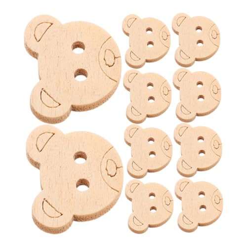Tofficu 100 Stück Tierförmige Holzknöpfe für DIY Nähbedarf Basteln Scrapbooking Kindgerechte Holzknöpfe Natürlicher Tofficu 100 Stück Tierförmige Holzknöpfe für DIY Nähbedarf Basteln Scrapbooking Kindgerechte Holzknöpfe Natürlicher von Tofficu